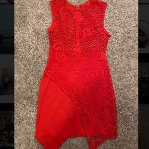 Lace Red Dress